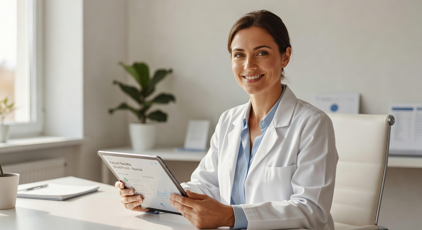 Doctor reviewing GLP-1 treatment plan